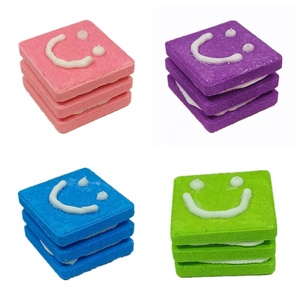Bombes <span class=keywords><strong>de</strong></span> <span class=keywords><strong>bain</strong></span> artisanales populaires aux ingrédients naturels, biologiques, mignonnes pour enfants, riches en bulles, en forme <span class=keywords><strong>de</strong></span> biscuits sandwich - Product Image 4