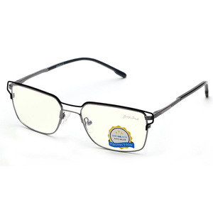 Nouvelle monture de lunettes minimaliste en métal, rectangulaire, à monture intégrale, anti-lumière bleue, modèle 5124, unisexe, adulte - Product Image 3