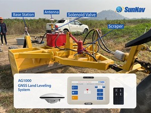 Sunnav ag1000 GPS Land leveler 2cm rtk độ chính xác với đài phát thanh <span class=keywords><strong>Modem</strong></span> CE chứng nhận cho độ dốc & phẳng san lấp mặt bằng | phần mềm miễn phí đào tạo - Product Image 2