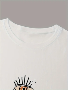 Camiseta de algodón con cuello redondo para hombre "SEE YOU" Desert Vibes Design Camiseta personalizada con estampado de serpientes <span class=keywords><strong>cactus</strong></span> y estrellas Camisetas gráficas - Product Image 5