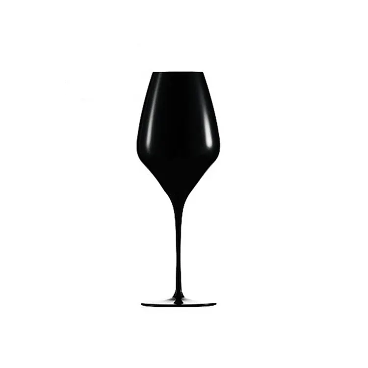 Jinbaijia Hot 2022 Selling Amazon Reusable Personality Black Red Wine Glasses Black Wine Glass