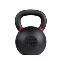 Kettlebell en fonte massif avec anneau coloré, équipement de gym à domicile pour hommes et femmes, peinture électrostatique