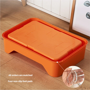 Baño para Perros y Gatos Heybo, Ecológico, Rectangular Grande, de Acero Inoxidable, con Bandeja para Orina y Pala, Caja de Arena de PP - Product Image 4