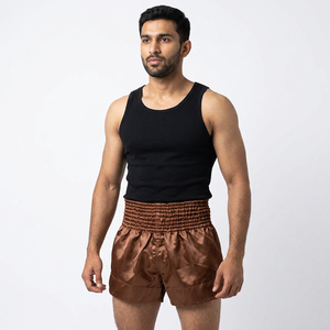 Durable Stretch Muay Thai Shorts Custom Made High Quality Heat-Transfer Printed 100% Cotton Boxing Training Shorts New Arrival - Product Image 1