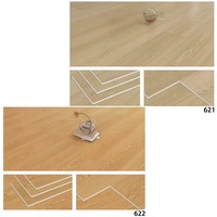 Losetas de Plástico Resistentes a la Humedad, LVT, LVP, Sistema de Clic, 6mm/8mm, Vinilo PVC Impermeable, Piso SPC, Diseño de Hotel, Patrón de Piedra, Cristal