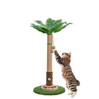 Griffoir pour chat en forme d'arbre d'intérieur en corde de sisal avec noyau en tube de carton, piste interactive pour balle et jouet souris pour chats OEM ODM
