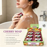 Ensemble de savons artisanaux aux huiles essentielles de fruits 250g Parfum français Nettoyage en profondeur Hydratant pour le visage et le corps OEM ODM