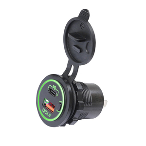 Coche modificado impermeable QC3.0 PD Puerto USB cargador de coche 12V/24V para coche RV barco motocicleta - Product Image 2