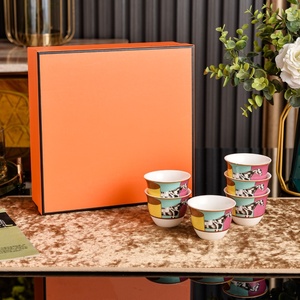 Modern Ceramic Coffee <b>Tea</b> <b>Cups</b> <b>Set</b> With Horse Pattern Durable Drinkware For <b>Tea</b> Drinking - Product Image 1