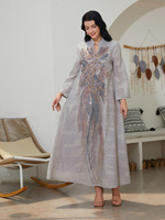 Robe de soirée de style Kaftan pour femmes musulmanes, bandeau pour femmes, Eid Al Fitr, Dubai, Abaya, Kaftan, vente en gros