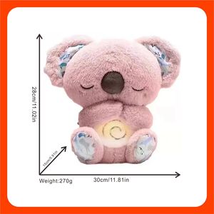 Peluche de Koala que Respira, Adorable Juguete con Movimiento de Respiración Rítmica, Sonido y Alivio de la Ansiedad, Animal de Peluche para Niños, Navidad, CE - Product Image 2