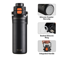 Bouteilles d'eau en acier inoxydable réutilisables, matériau recyclé SUS 316, thermos à double paroi sous vide en acier inoxydable pour l'eau