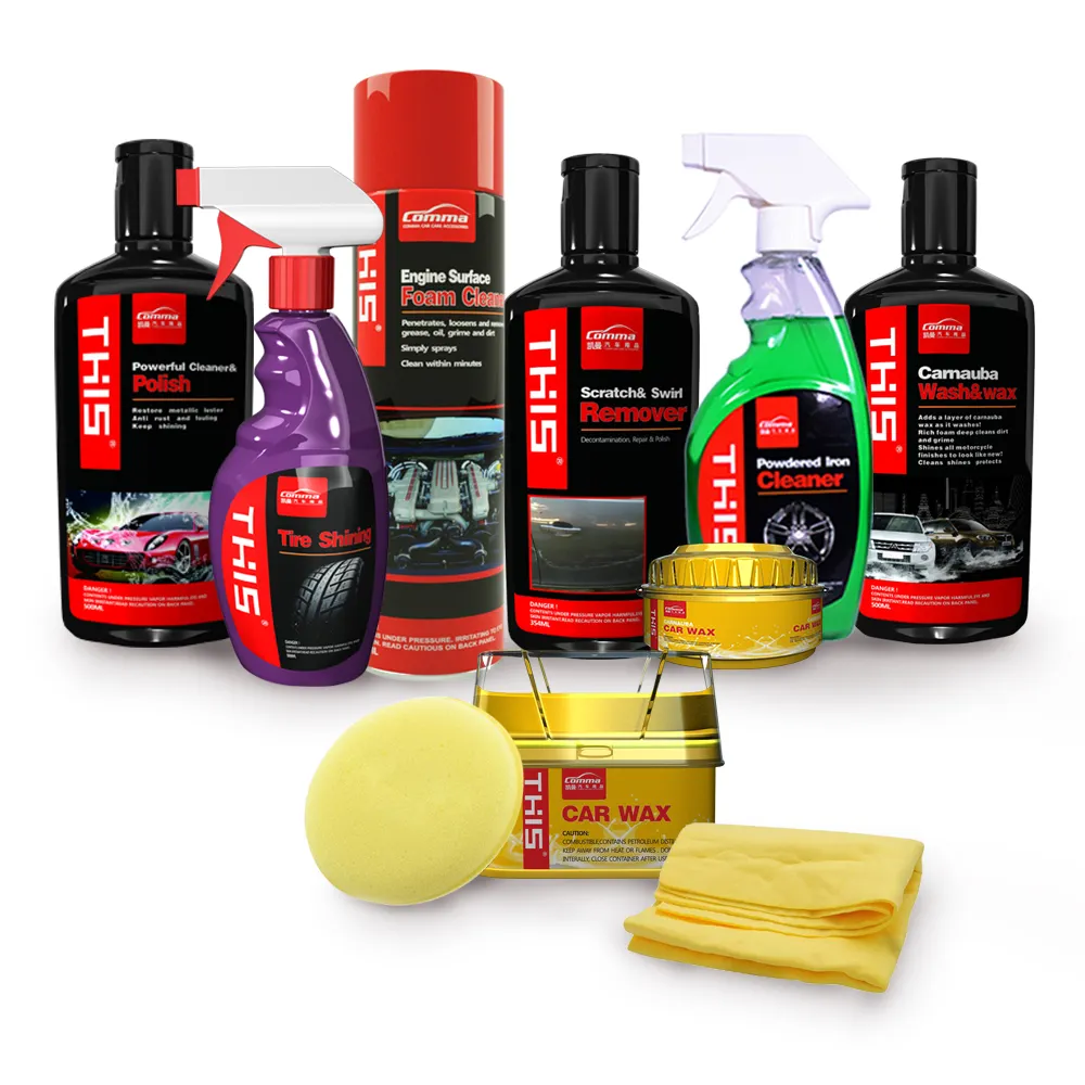 Auto accessoires detaillering polish andere car care cleaning tool kit wasstraat vloeibare