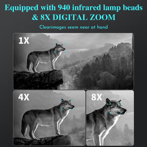 Best Options DNV4000 Mini Nightvision <b>Camera</b> Dual Tube <b>Infared</b> Night Vision Binocular - Product Image 5