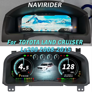 Écran d'instrument numérique de tableau de bord de 12,3 pouces pour TOYOTA LAND CRUISER LC200 2008-2015, affichage du cockpit virtuel - Product Image 1