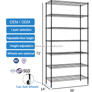 Hot Bán Phòng Nhiệm Vụ Nặng Nề Có Thể Điều Chỉnh Chrome Dây Kim Loại Kệ Chrome Dây Kệ 4 Tầng Giá Dây Kệ - Product Image 3