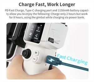 Stock <span class=keywords><strong>Zhiyun</strong></span> Auto Face Tracking 3 Axis Gimbal Stabilizer Phone <span class=keywords><strong>Crane</strong></span> M3 Fill Light Gimbal Anti- Vibration Mirrorless Camera Vlog - Product Image 2