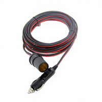 Cable de encendedor de cigarrillos, enchufe eléctrico de uno a dos para coche, Cable de alimentación, Cable de extensión para encendedor de cigarrillos