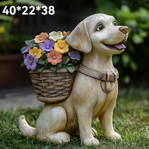 Maceta <span class=keywords><strong>de</strong></span> Óxido <span class=keywords><strong>de</strong></span> Magnesio <span class=keywords><strong>con</strong></span> Diseño Animal Único, Escultura <span class=keywords><strong>de</strong></span> Jardín Personalizada para Patio - Product Image 5