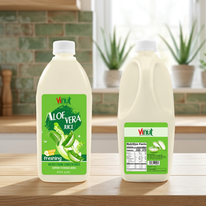 Jus d'aloe vera pur biologique VINUT 2L, 100% frais pressé, certifié casher et halal, boisson premium en bouteille PET du Vietnam, 30 Brix - Product Image 3