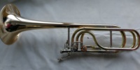 High Grade Gold Brass Bell Bb/F/Gb/D Key Bass Trombone (JTB-320)