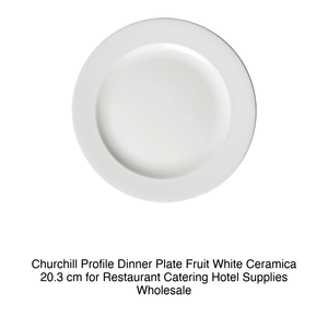 Plato de Cena Churchill Profile, Blanco, de Cerámica, 20.3 cm, para Restaurante, Catering, Hotel, Suministros al por Mayor - Product Image 2