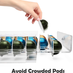 Nouveau Design pour <span class=keywords><strong>Nespresso</strong></span> <span class=keywords><strong>Vertuo</strong></span> Pod 32 pièces grande Capsule pour café magasin acrylique café tiroir organisateur - Product Image 6