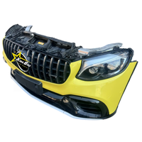 Vente en gros d'accessoires de pare-chocs de voiture d'occasion d'origine, ensemble de pare-chocs avant pour Mercedes-Benz GLC 253 AMG 63 avec ensemble de phares