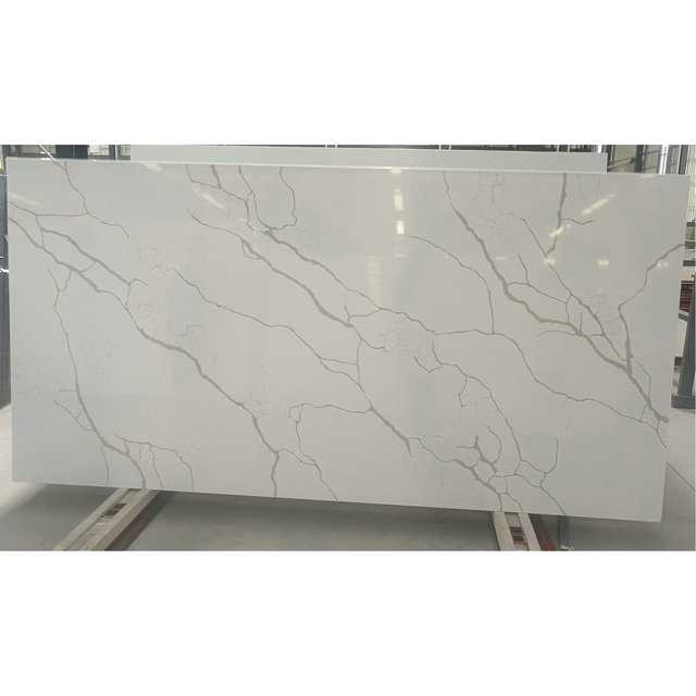 Modern Calacatta Marble Look Artificial Quartz Stone Slab Quartz Countertop