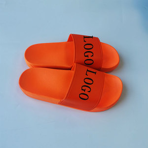 Manufacturer Wholesale New Style Men Custom LOGO Printed <strong>Slides</strong> Boys Girls <strong>Orange</strong> PVC Summer Bath slippers Best Quality <strong>Slide</strong> - Product Image 3