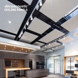 Panneaux acoustiques de haute qualité pour l'intérieur, panneaux de plafond en forme de nuage, panneaux acoustiques hexagonaux, baffles en bande pour l'absorption du son - Product Image 1