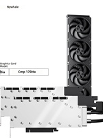 TinyWhale pour CMP 170HX – Bloc d'eau GPU tout métal avec solution de refroidissement liquide intégrée – Nouveau pour ordinateur de bureau