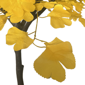 CHUANGFA Arbre Artificiel à Cheveux Vierges 3M <span class=keywords><strong>Ginkgo</strong></span> <span class=keywords><strong>Biloba</strong></span> Paysage de <span class=keywords><strong>Jardin</strong></span> en Plastique pour Halloween Noël Nouvel An Centres Commerciaux - Product Image 3