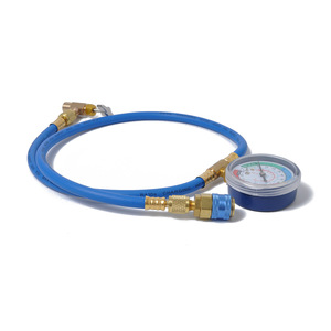 Manguera de Carga de Refrigerante para Aire Acondicionado de Automóvil R134A con Manómetro, 10M, Latón Flexible, Uso Industrial y de Garaje - Product Image 3