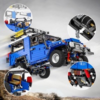 2024 Happy Build YC-QC012 Toyata FJ40 Bloques de Construcción Electrónicos a Escala 1:16, Juguetes de Construcción Unisex, Juguetes de Bricolaje para Niños de 5 a 7 Años