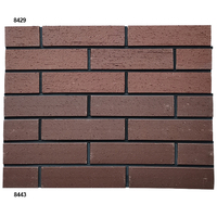 Prix de gros de clinker de couleur gris foncé mur extérieur en briques cuites pour la construction de maisons