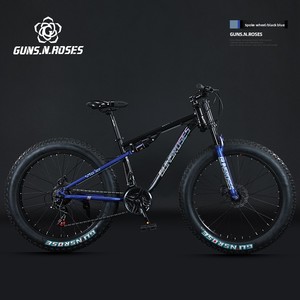 Mountain Bike da Spiaggia e Neve, Fuoristrada, con Pneumatici Fat 4.0, Ruote in Lega di Alluminio, 7 Velocità, Freni a Doppio Disco, Forcella Ammortizzata in Carbonio - Product Image 5