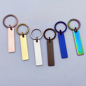 Portachiavi in Metallo a Barra Lucidato a Specchio in Acciaio Inossidabile per Incisione Personalizzata di Logo e <span class=keywords><strong>Nome</strong></span> - Product Image 4