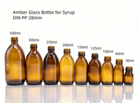 Bouteille en verre ambré de 500 ml pour sirop, récipient pour liquides oraux avec bouchon à vis pour médicaments contre la toux, extraits de plantes, compléments nutritionnels