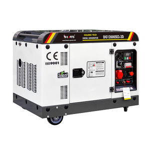 하이언즈 휴대용 방음 50HZ 디젤 발전기 AVR 3상 DG12000SE 8KW 가정용 - Product Image 1