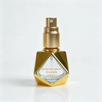 Flacon de parfum en verre de luxe de forme unique, or, 3 ml, 6 ml, 12 ml, 15 ml, rechargeable, anti-fuite, avec applicateur à bille, flacon de parfum arabe