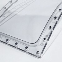Vitre d'inspection transparente sur mesure pour salle blanche et atelier sans poussière, fabriquée sur commande