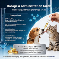 Complexe de vitamines B liquide oral pour chiens et chats, Thiamine Riboflavine B6 B12 Taurine, Soutien cutané, pelage et appétit OEM
