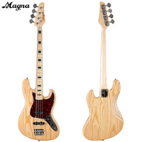 Guitare basse électrique en bois massif