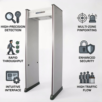 Détecteurs de métaux numériques portables et étanches pour la sécurité des aéroports, scanner corporel complet, vente en gros à prix avantageux