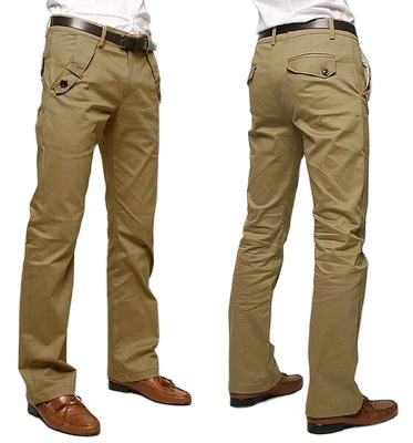 Factory Direct Men's Work Casual Cotton Cargo Pants Stylish Mid Waist Straight Pattern With Flat Front Style New