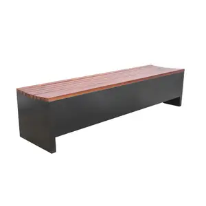 supplier wholesale garden furniture outdoor wooden long bench with storage