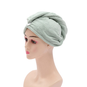 Bonnet de séchage pour cheveux en polaire corail 25x65 cm, séchage rapide, usage domestique, motif dessin animé - Product Image 4