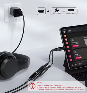 Adattatore PD 60W 2-in-1 USB tipo C con 3.5mm Jack 20V 2.25A uscita OTP protezione per iPhone 15 e per la ricarica per Laptop Samsung - Product Image 6