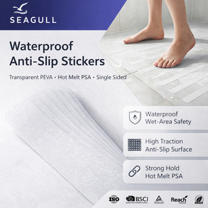Bande adhésive transparente antidérapante en <span class=keywords><strong>PEVA</strong></span> pour la sécurité du sol de la douche, matériau transparent imperméable, longueur personnalisée - Product Image 1